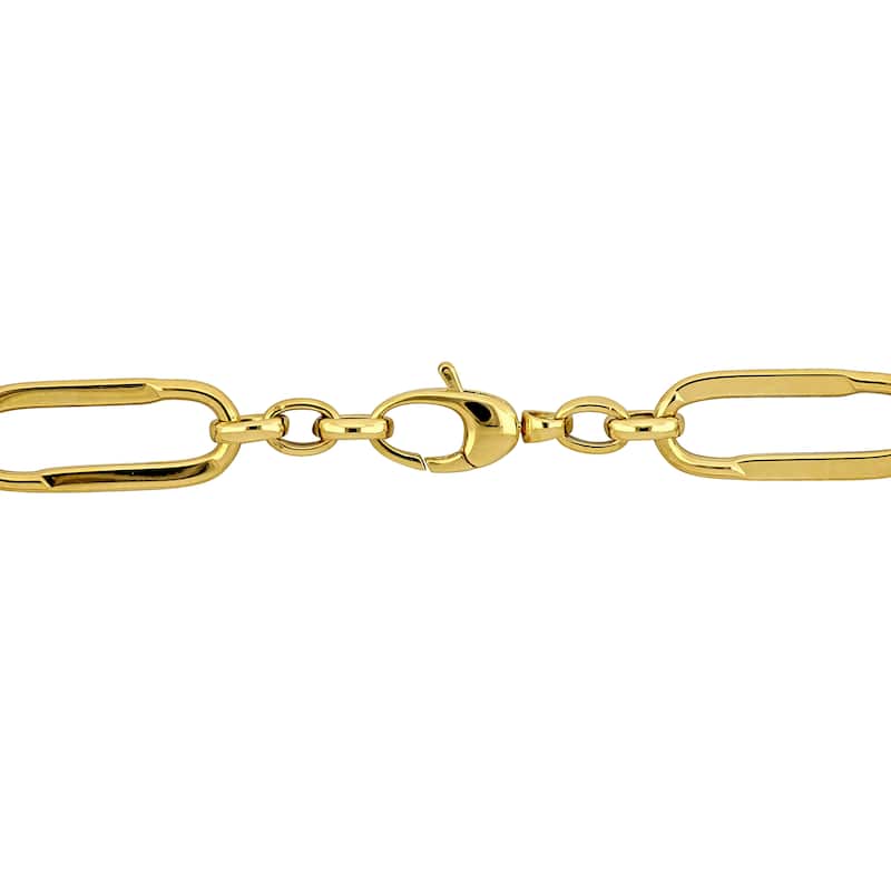Miadora 8mm Oval Link Bracelet 14K Yellow Gold-7.5 in