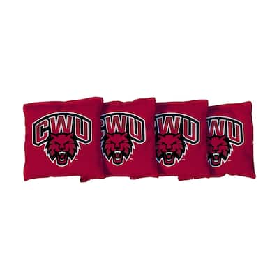 Central Washington Wildcats Red Cornhole Bags