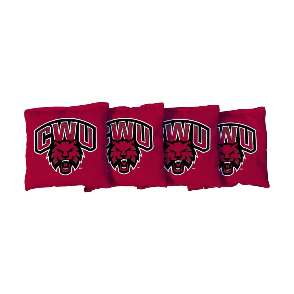 Central Washington Wildcats Red Cornhole Bags
