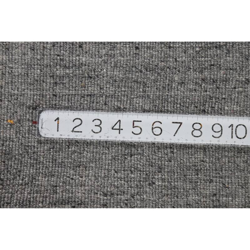 Hand Knotted Oriental 100% Wool Carpet Tribal Animal Pictorial Greys & Charcoal Gabbeh Area Rug - 5' 9'' X 4' 5''