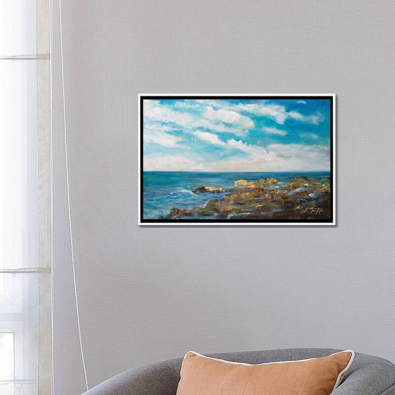 "Into the Horizon I" by Julie Derice Framed