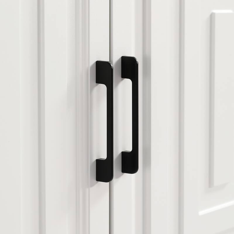 TV Stand for TVs up to 65 Inches, Modern Entertainment Center White Media Console Cabinet for Living Room