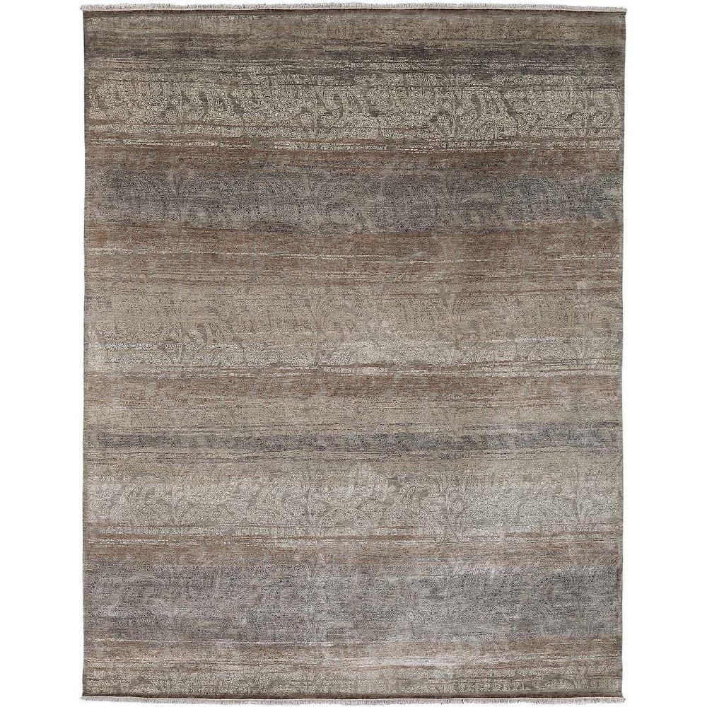 Abeli Kaho Hand-Knotted Natural Handspun Silk Area Rug