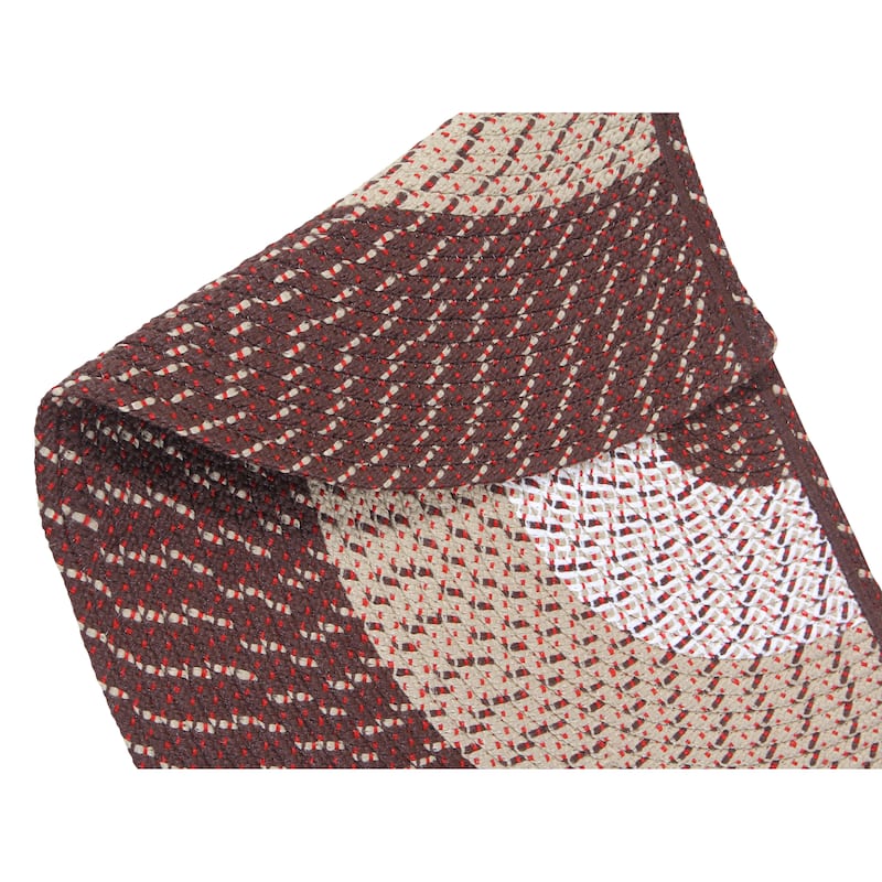Better Trends Country Braid Reversible Area Rug