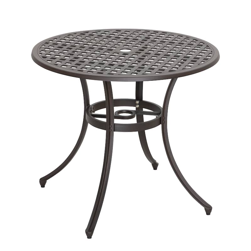 NUU GARDEN 5-piece Antique Bronze Cast Aluminum Patio Dining Set