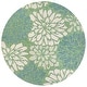 preview thumbnail 64 of 119, JONATHAN Y Marvao Modern Floral Textured Weave Indoor/Outdoor Area Rug 5' Round - Cream/Green