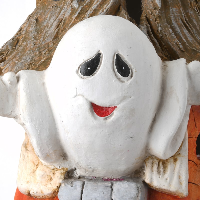 National Tree Company Halloween Pre-Lit Haunted House Decoration, LED Lights, 18 Inches - 18 in