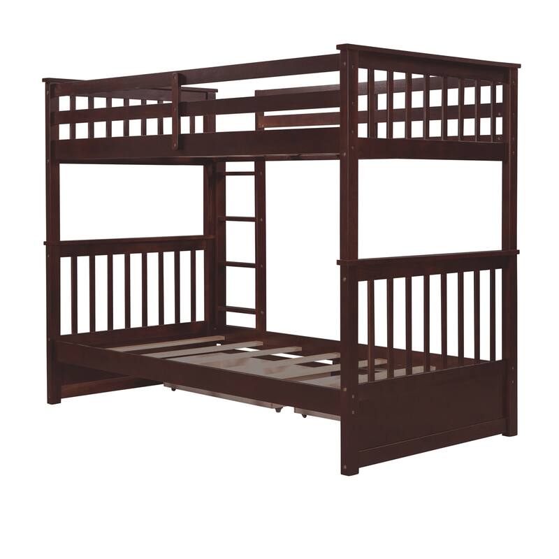 Twin-over-Twin Bunk Bed with Drawers
