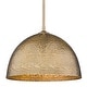 preview thumbnail 5 of 4, Golden Lighting Shepard 1-light Pendant in Modern Brass and Modern Brass shade - Modern Brass