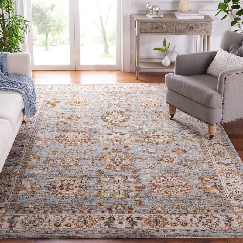 SAFAVIEH Hamilton Tarquinia Oriental Rug - 4' x 6' - Blue/Ivory