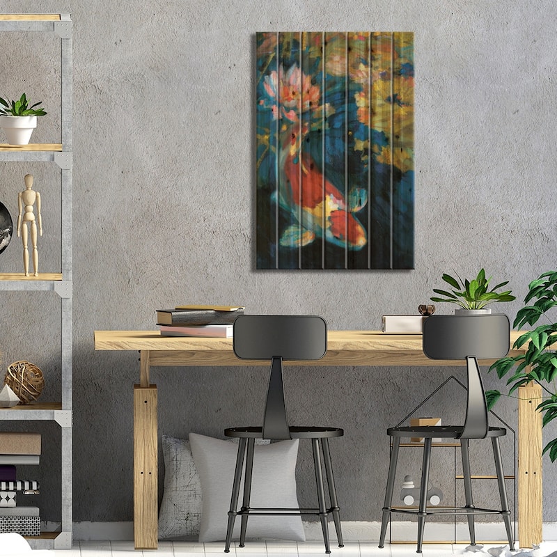 Asian Serenity I Print On Wood by Leif Ostlund - Multi-Color