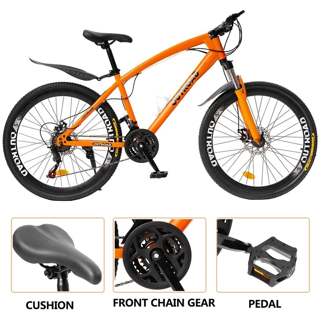 Adult Folding Bike 21 Speed Outdoor Bicycle w//High Carbon Steel Foldable Frame for Men and Women SunOWLSH 26 Inch Full Suspension Mountain Bike w//Dual Disc Brakes