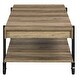 preview thumbnail 24 of 31, Hyssop Farmhouse 47-inch Steel 1-Shelf Coffee Table by Furniture of America