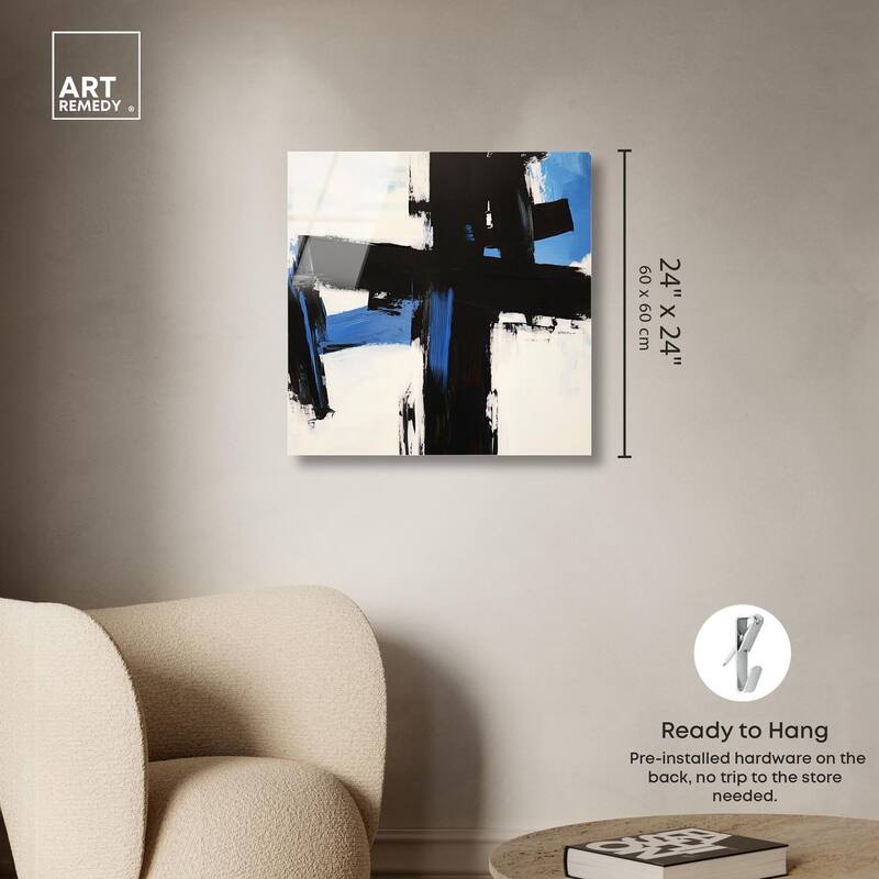 Blue Streak II Acrylic by Art Remedy, Ready to Hang