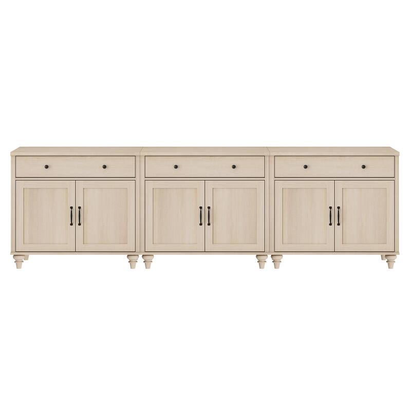 Farmhouse Sideboard, Buffet Cabinet with Storage Cabinets