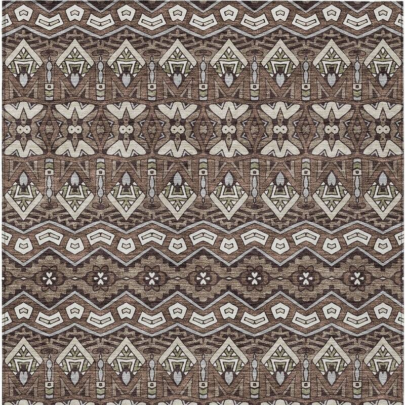 HomeRoots Moroccan Transitional Rectangle Outdoor Rug