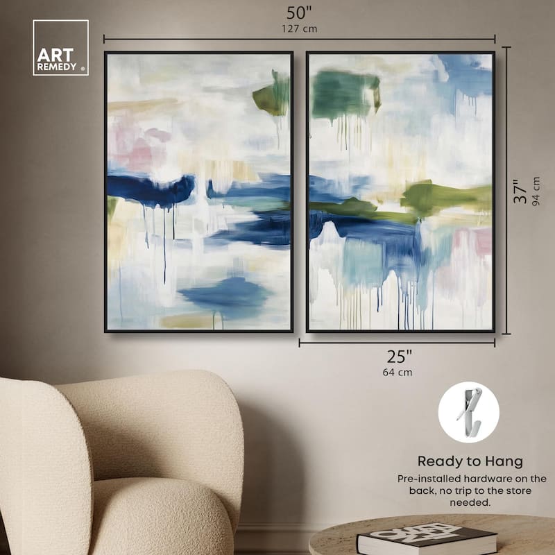 Kairos I Canvas Set of 2 by Art Remedy