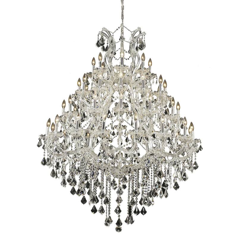 Fleur Illumination Collection Chandelier D:46in H:62in Lt:49 Chrome Finish
