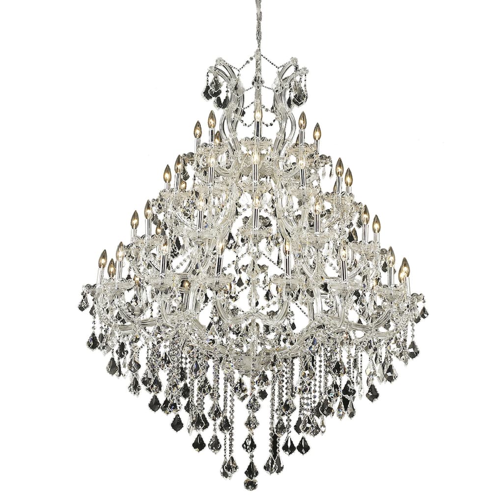 Fleur Illumination Collection Chandelier D:46in H:62in Lt:49 Chrome Finish