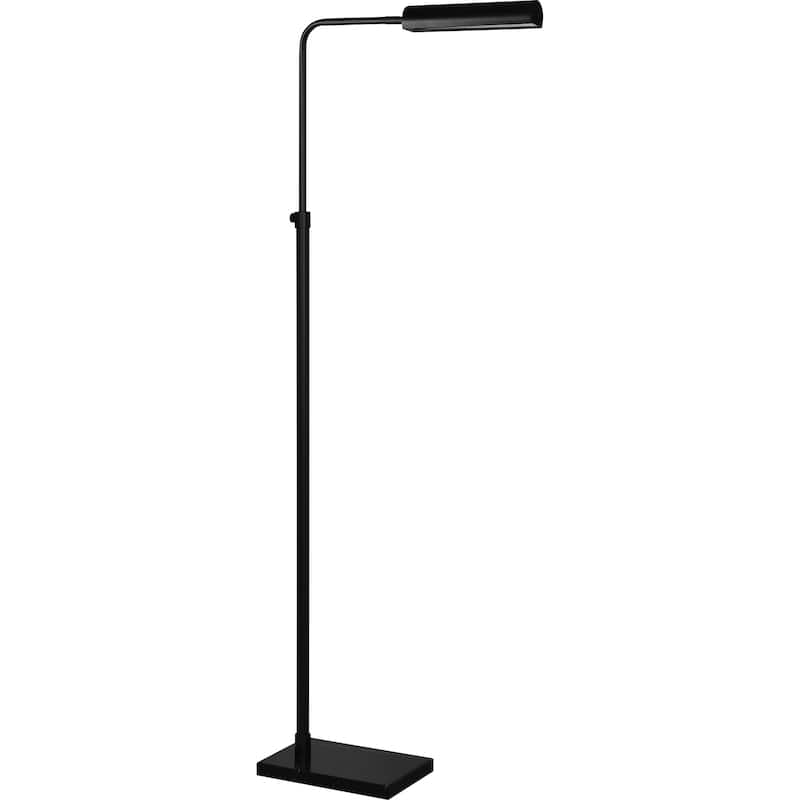 Cylindrical Channel Floor Lamp - 60" - Matte Black