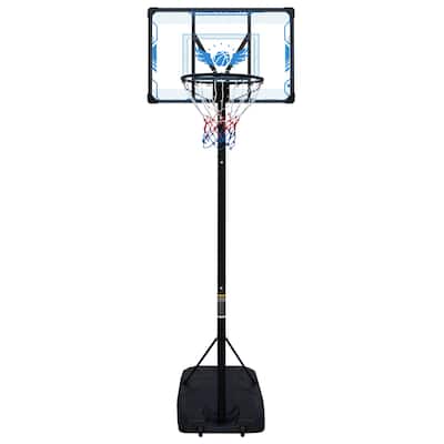 Basketball Hoop Adjustable Height 4.74-10 FT, Portable Basketball Stand for Outdoor&Indoor