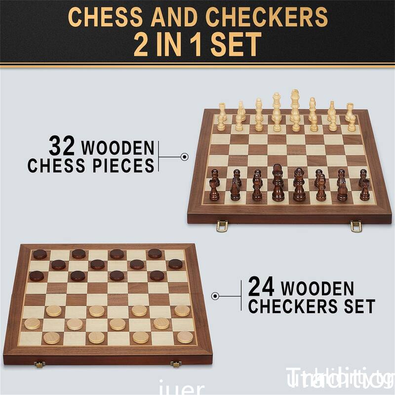 Folding Portable Travel Unique Chess set - 2*15*15inch