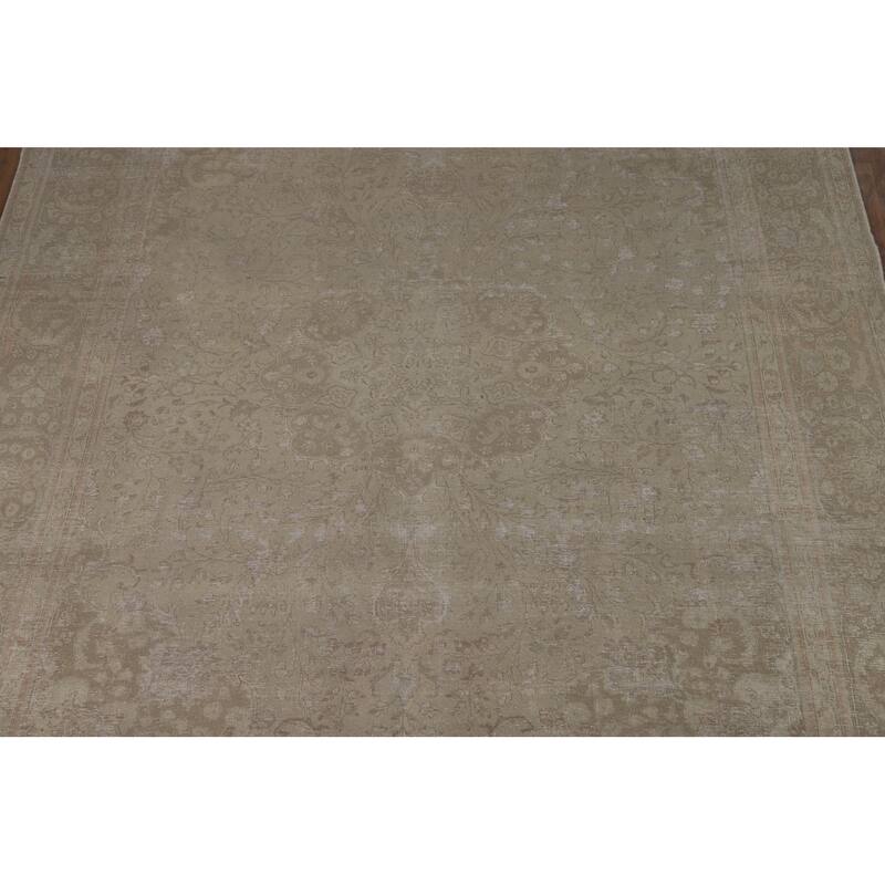 Tabriz Persian Area Rug Handmade Vintage Wool Carpet - 8'3"x 10'4"