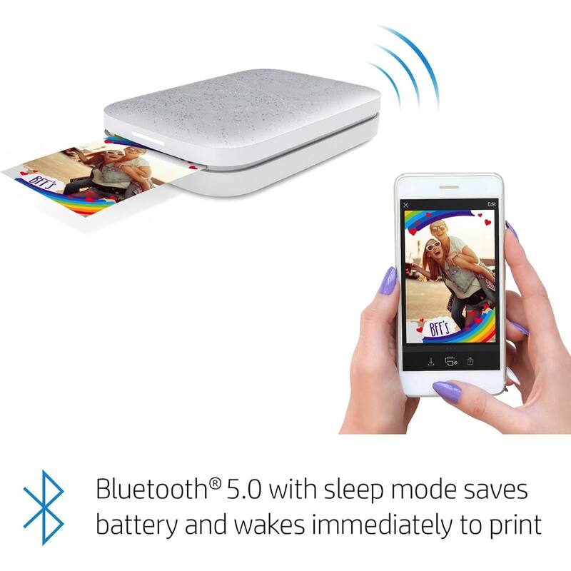 HP Sprocket 2x3 Instant Photo Printer, 75 Sheets, Wireless, Portable, Bundle