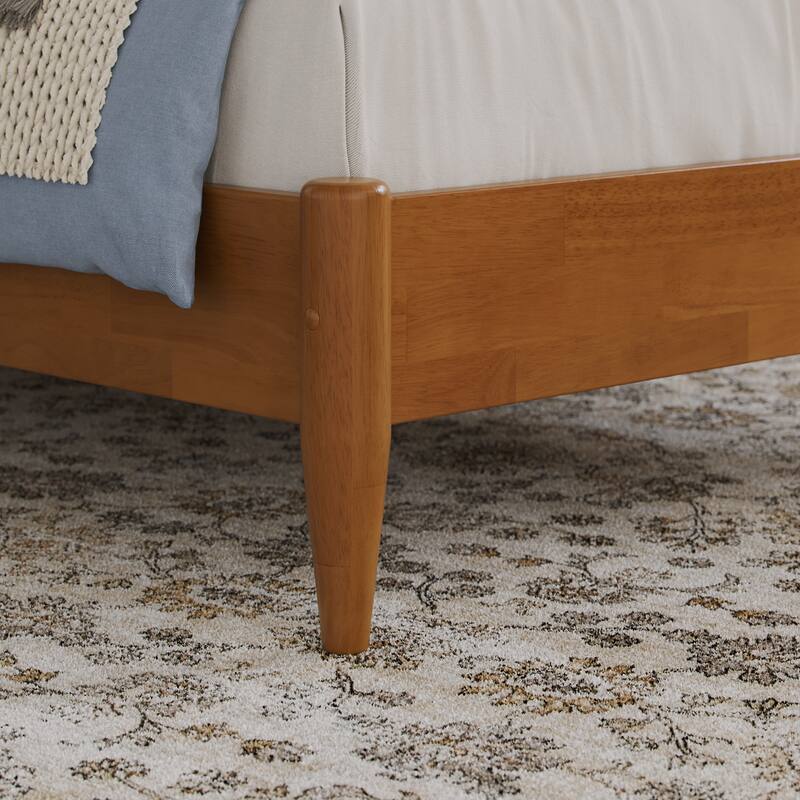 Naples Solid Wood Low Profile Platform Bed