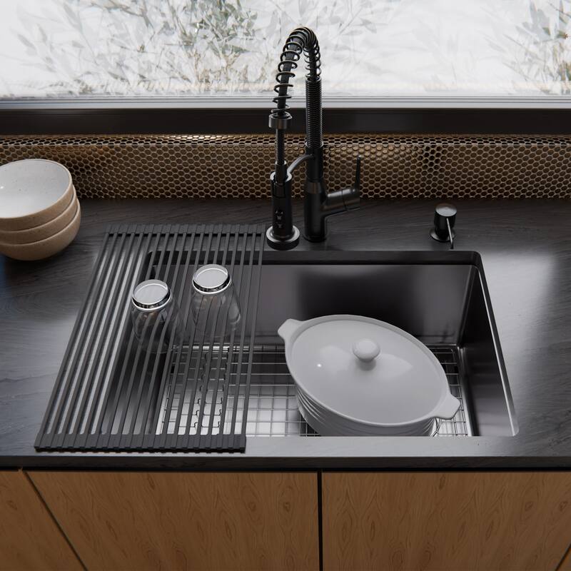 Karran USA UUMSB2731-PK1 Fusion 27" Undermount Single Basin Stainless
