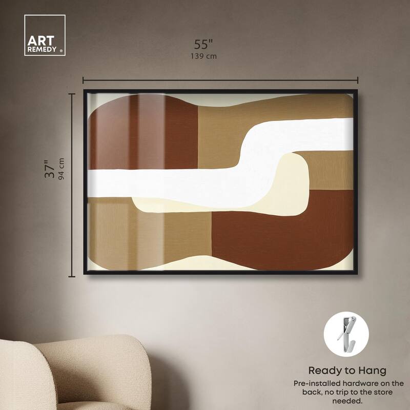 Minimal Wavy III Shadowbox by Art Remedy