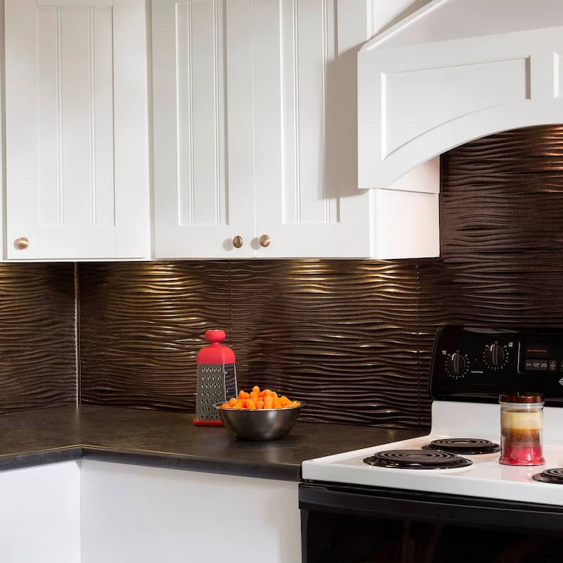 FASÄDE Waves Decorative Vinyl Backsplash Panel