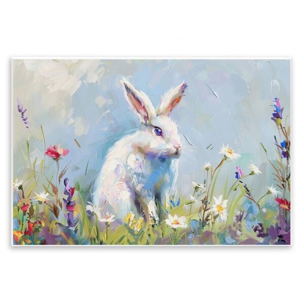 Stupell Bunny In Spring Meadow Wall Plaque Art Design By LSR Design ...