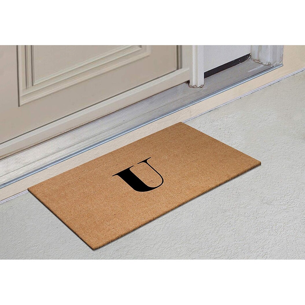 Coir Monogrammed Door Mat A1HC First Impression Plain 24 in x 36 in Coir Monogrammed Door Mat A1HC First Impression Plain 24 in x 36 in