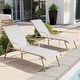 preview thumbnail 59 of 72, Outdoor Patio Lounger Aluminum Adjustable Chaise Lounge Chairs with Arms (Set of 2/4) - See Picture White&Gray&Blue Mixed, 2PCS