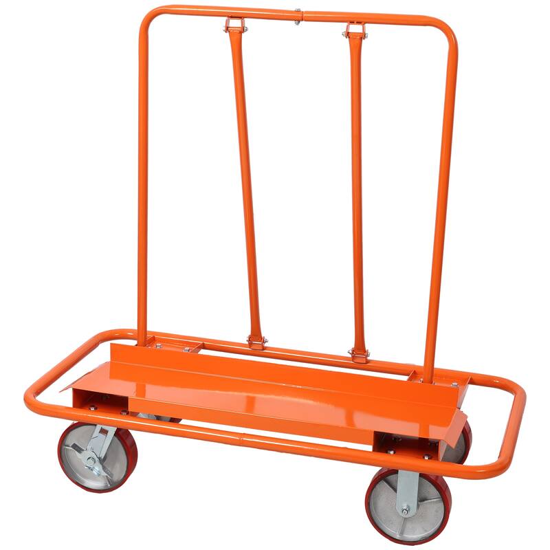 Heavy Duty Drywall Sheet Cart & Panel Dolly 3300lbs load capacity - Orange