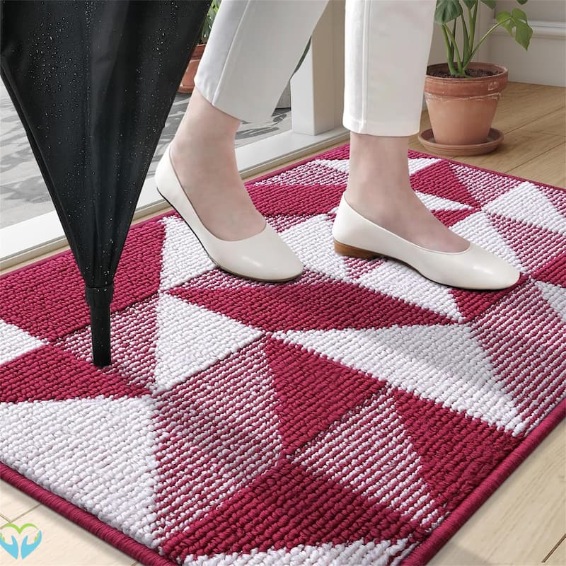 2 pack-Door Mat Indoor Entrance Washable