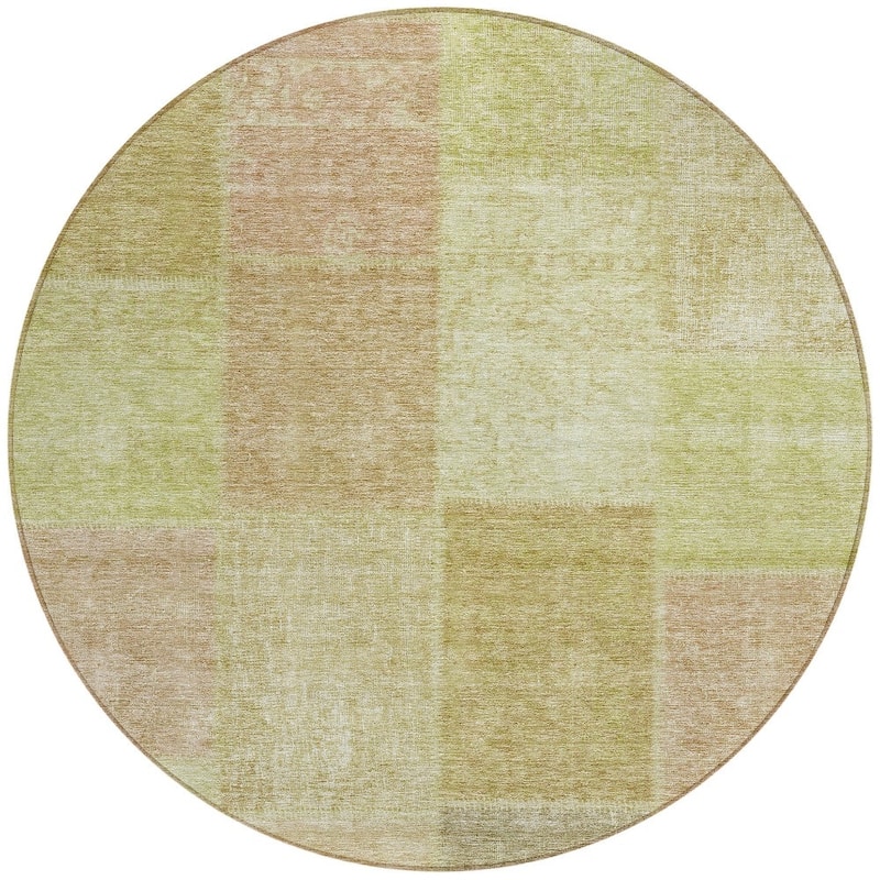HomeRoots Patchwork Transitional Rectangle Outdoor Rug