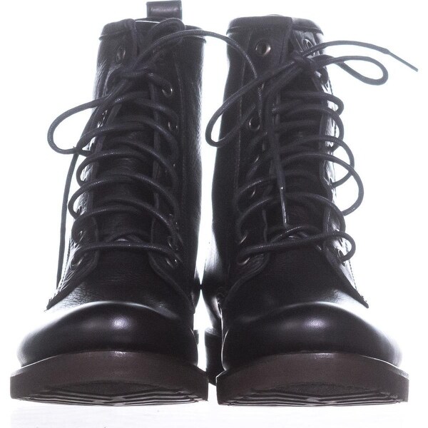 frye black combat boots