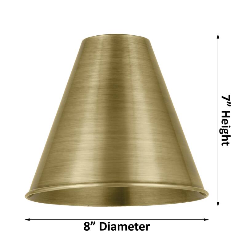 Innovations Lighting Ballston Cone - 1 Light 8" Semi-Flush Mount
