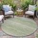 preview thumbnail 115 of 118, Machine Washable Indoor/Outdoor Modern Dotty Links Chantille Rug Sage - 8' x 8'