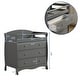 preview thumbnail 10 of 14, Solid Wood Changing Table with Three Drawers - N/A