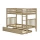 preview thumbnail 11 of 19, Scandinavian Twin Over Twin Bunk Bed With Twin-Size Trundle