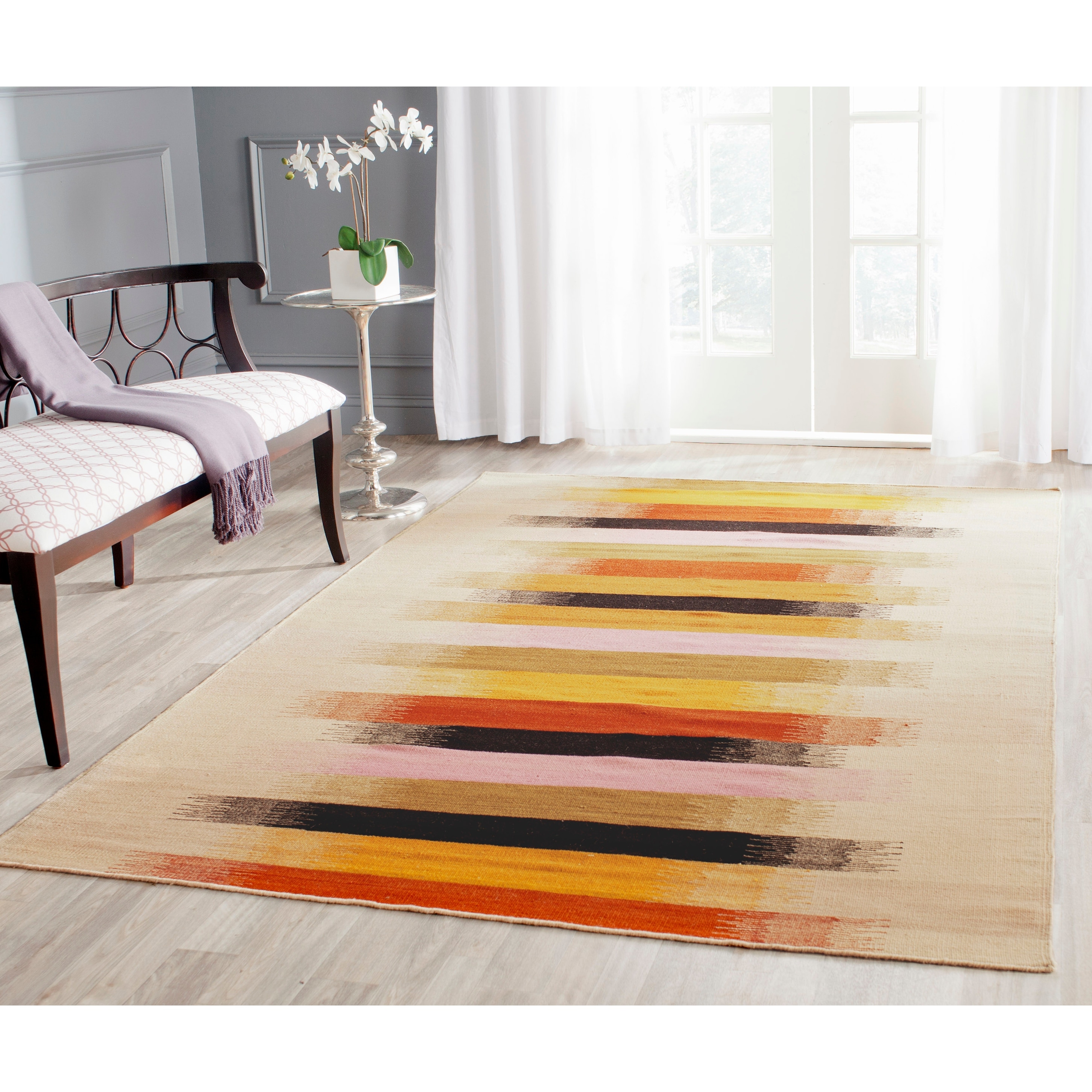 Safavieh Handmade Flatweave Dhurries Collette Modern Wool Rug On Sale Overstock 9466786