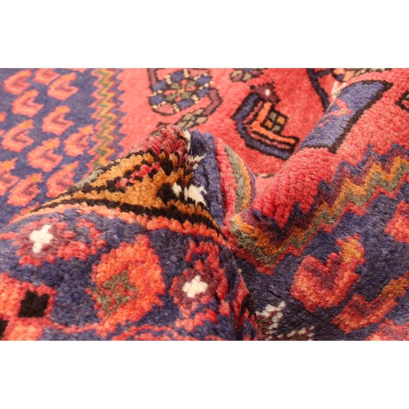 ECARPETGALLERY Hand-knotted Andelz Red Wool Rug - 4'4 x 7'3