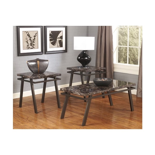Ashley T126 13 Paintsville Table W Powder Coated Frame Set Of 3 On Sale Overstock 16260347