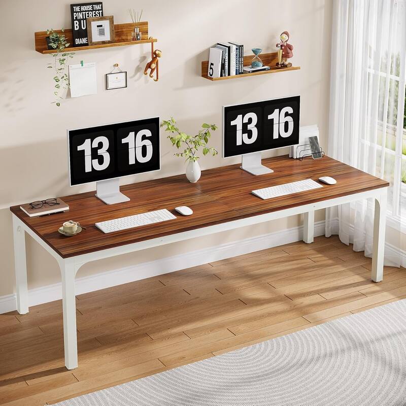 78.7" Extra Long Computer Desk/Table, Work Desk, Double Workstation Desk for Home Office