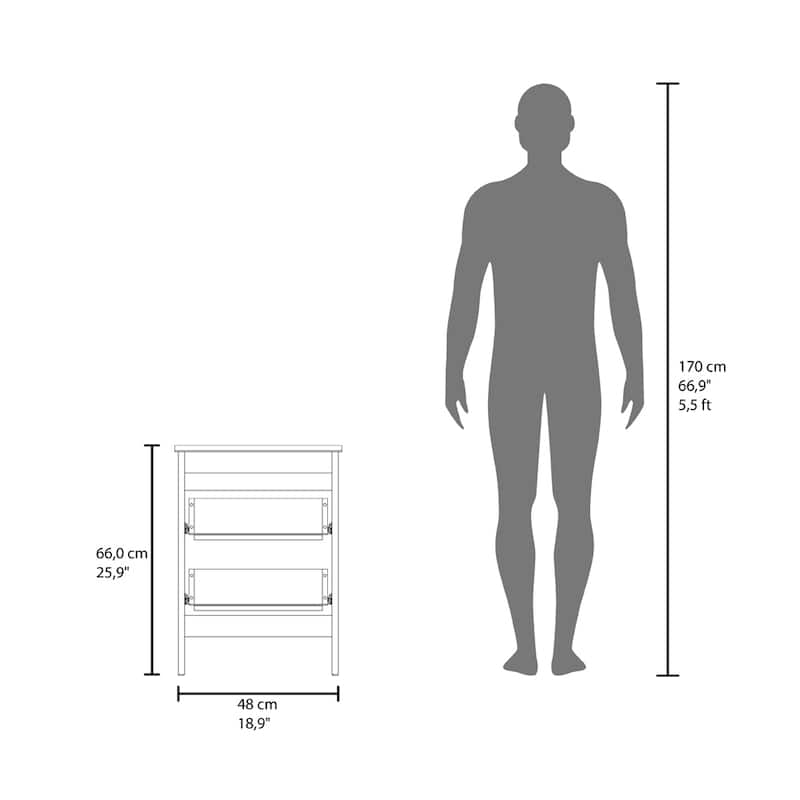 Schaefferstown Nigthstand, Bedroom, White