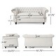 preview thumbnail 20 of 21, Somerville Polyester Chesterfield Loveseat by Christopher Knight Home