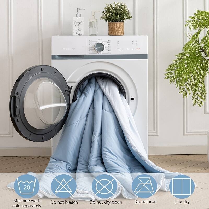 Double-Sided Cooling Comforter for Hot Sleepers
